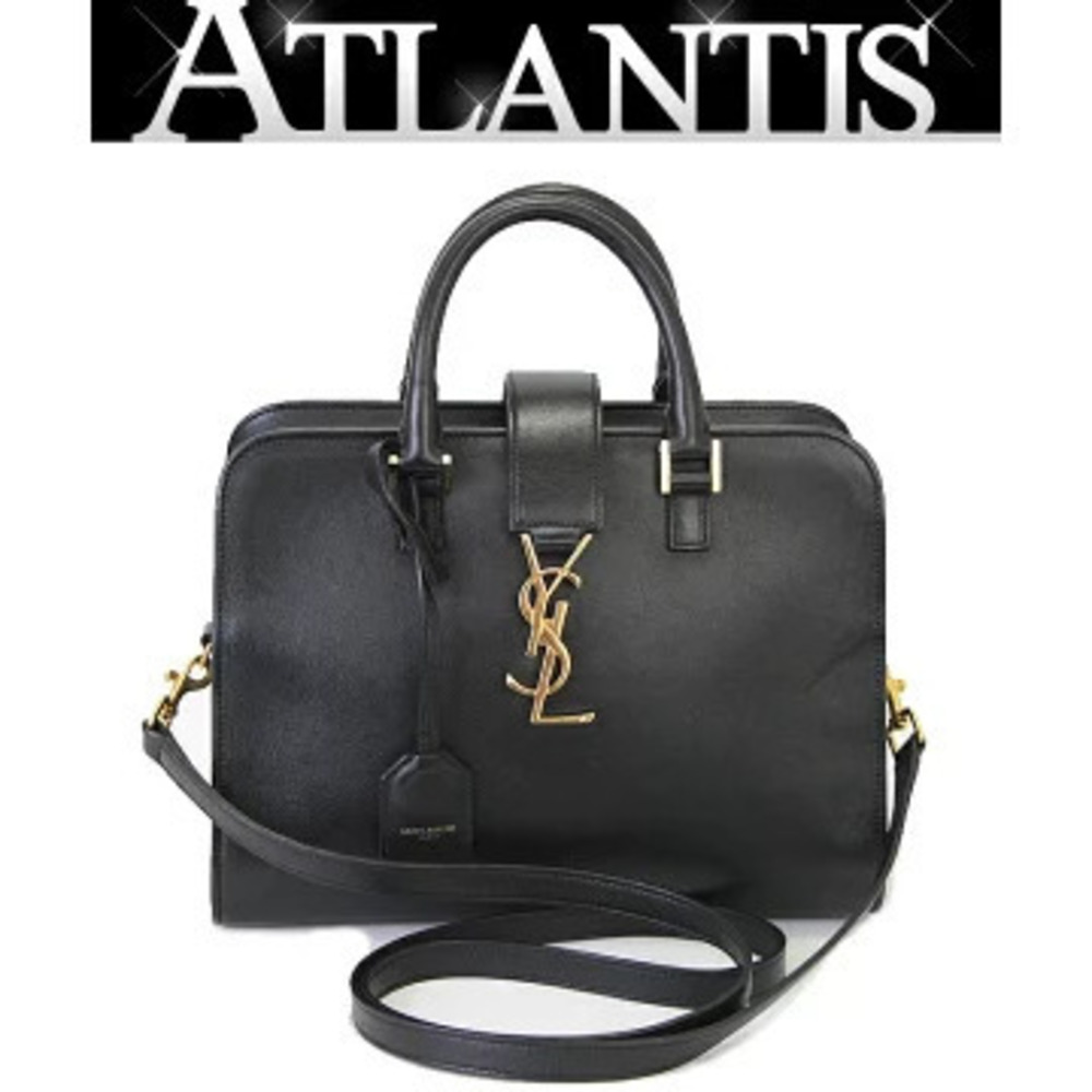 Saint Laurent Paris Baby Cabas Bag Leather Black
